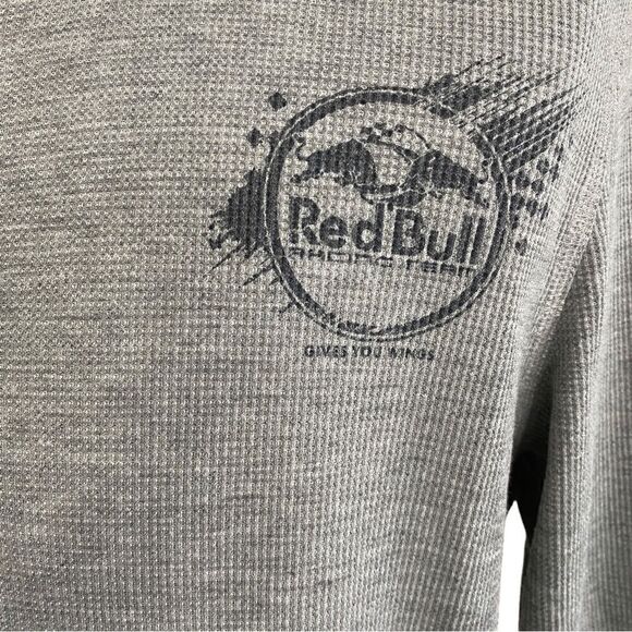 Puma Red Bull Racing Team Gray Henley Tee Size M - Picture 3 of 11
